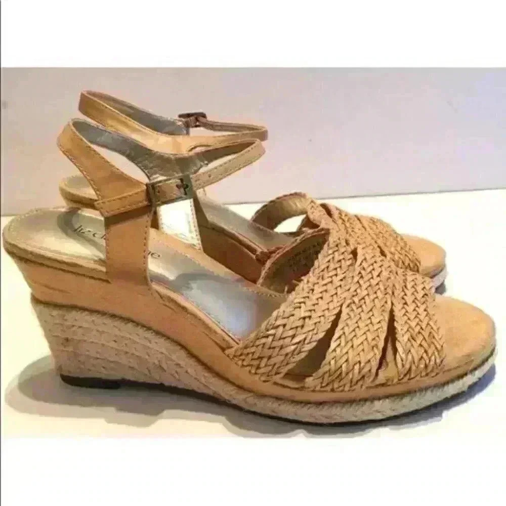 liz claiborne Heels Woven jute Wedges espadrilles